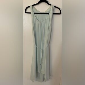 T Tahari  Light Blue Chiffon High Low Dress